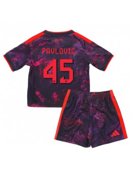 Bayern Munich Aleksandar Pavlovic #45 Replika Tredje Kläder Barn 2026-27 Kortärmad (+ byxor)